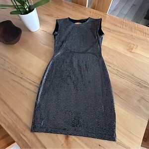 Sparkly open back mini dress S